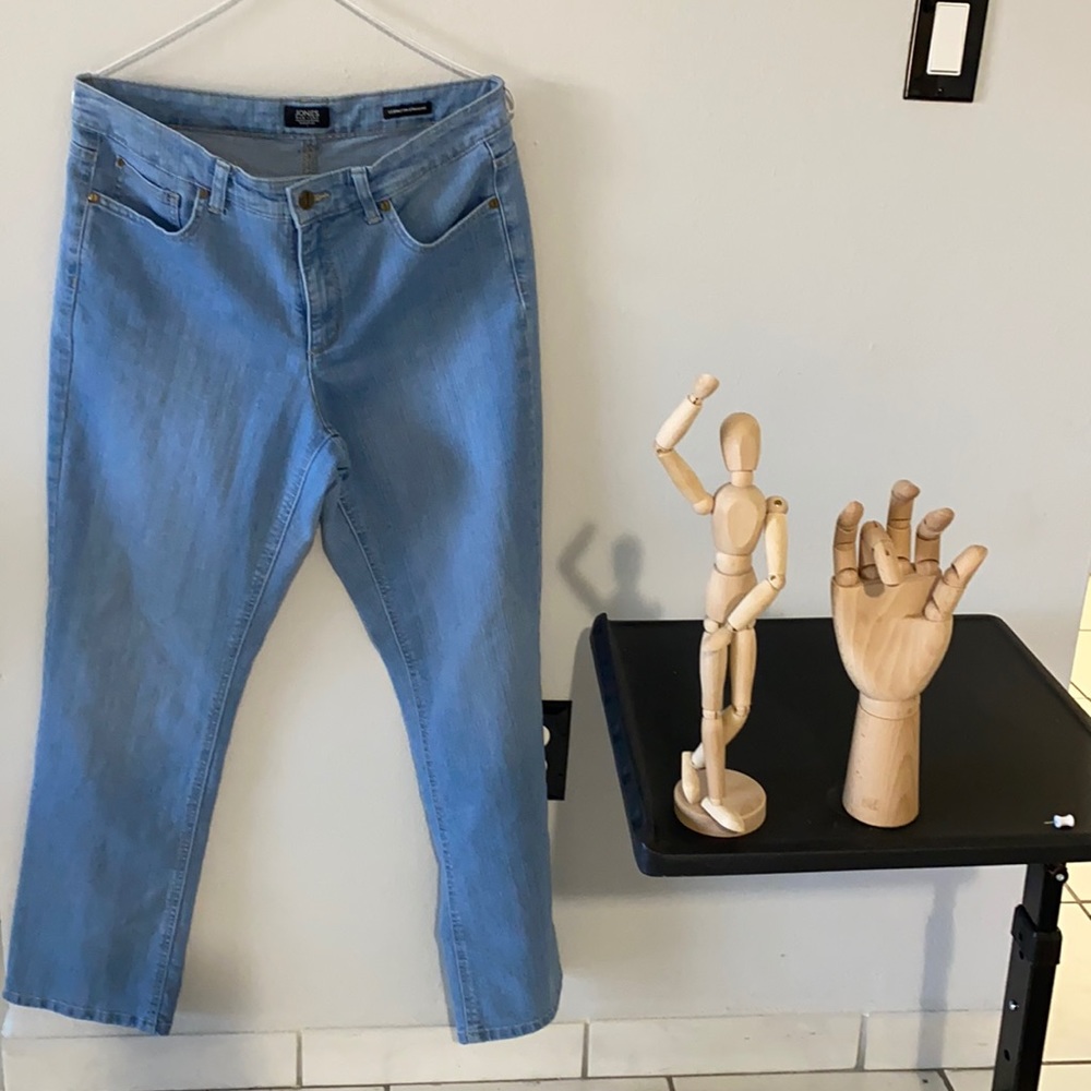 Medium Wash Straight Jeans